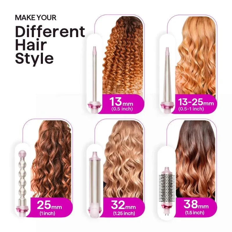 WaveCraft Travel Curling Iron Kit